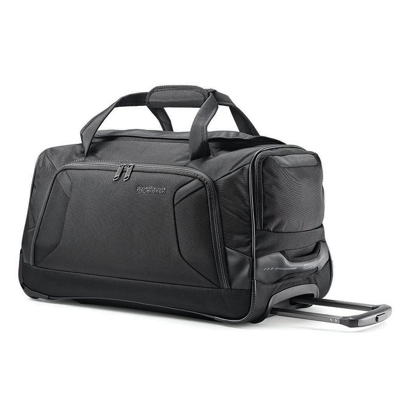 American Tourister Zoom 22-Inch Wheeled Duffle Bag, Black
