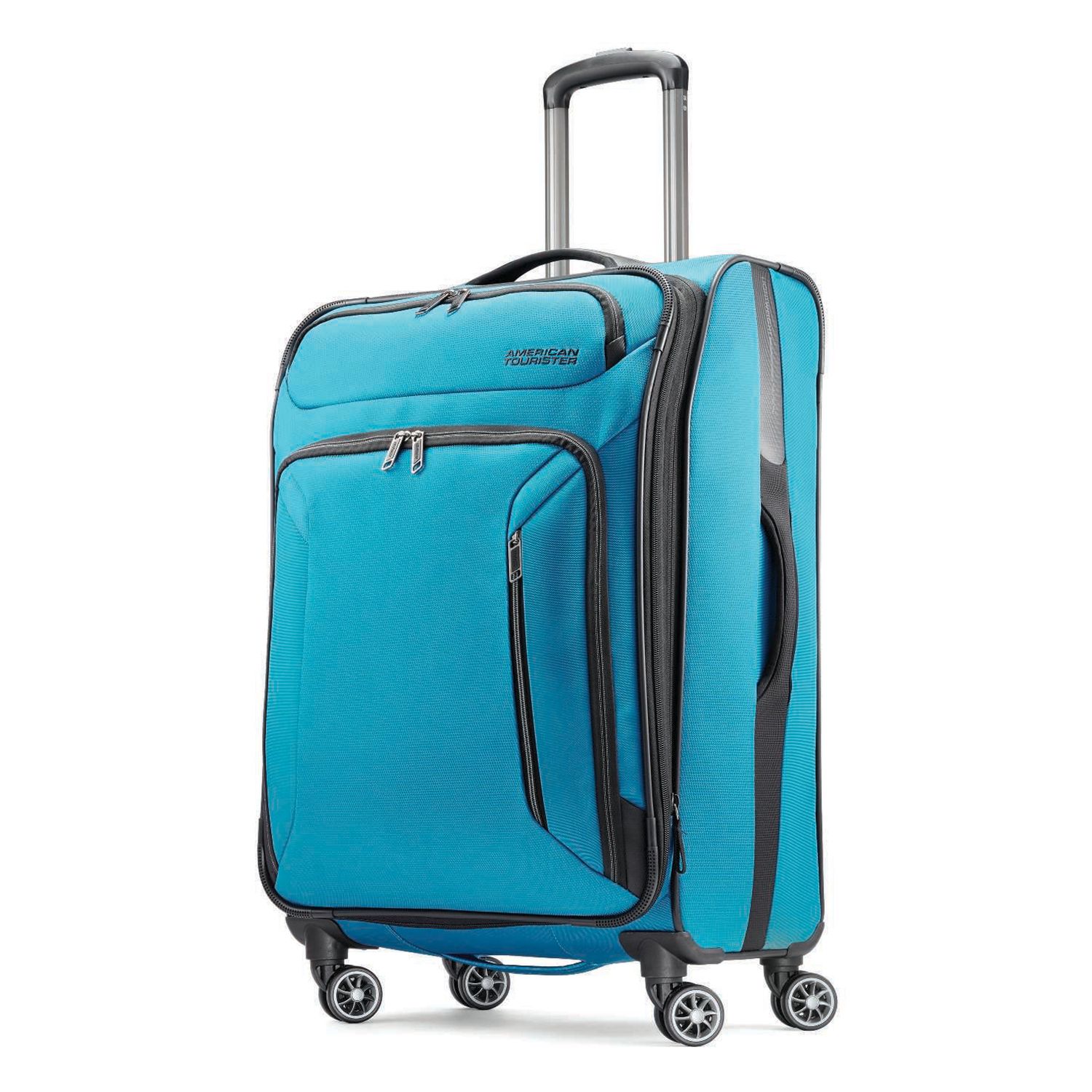 american tourister turquoise luggage