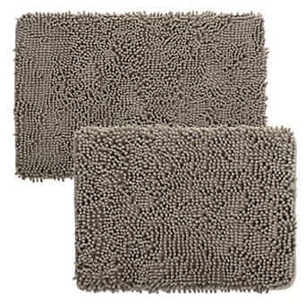 Portsmouth Home 2 pc Memory Foam Shag Bath Mat