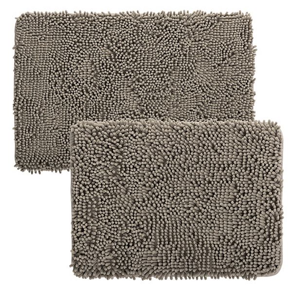 Portsmouth Home 2piece Memory Foam Shag Bath Mat