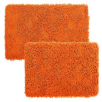 Portsmouth Home 2 pc Memory Foam Shag Bath Mat