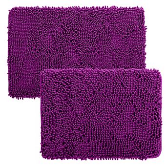 Portsmouth Home 2 pc Memory Foam Shag Bath Mat