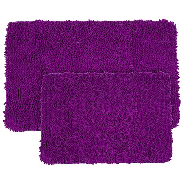 Portsmouth Home 2piece Memory Foam Shag Bath Mat