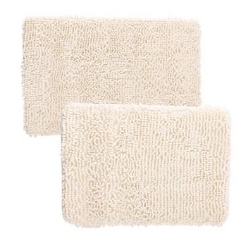 Portsmouth Home 2 pc Memory Foam Shag Bath Mat