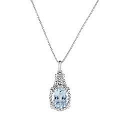 Aquamarine clearance necklace kohls