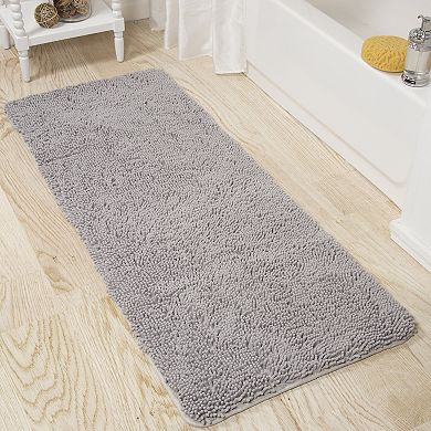 Portsmouth Home Memory Foam Long Shag Bath Mat