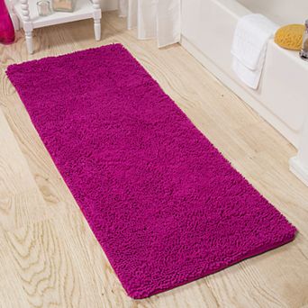 Portsmouth Home Memory Foam Long Shag Bath Mat
