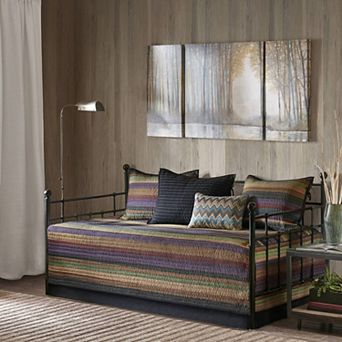 Madison Park 6 pc Sequoia Daybed Set with Throw Pillow