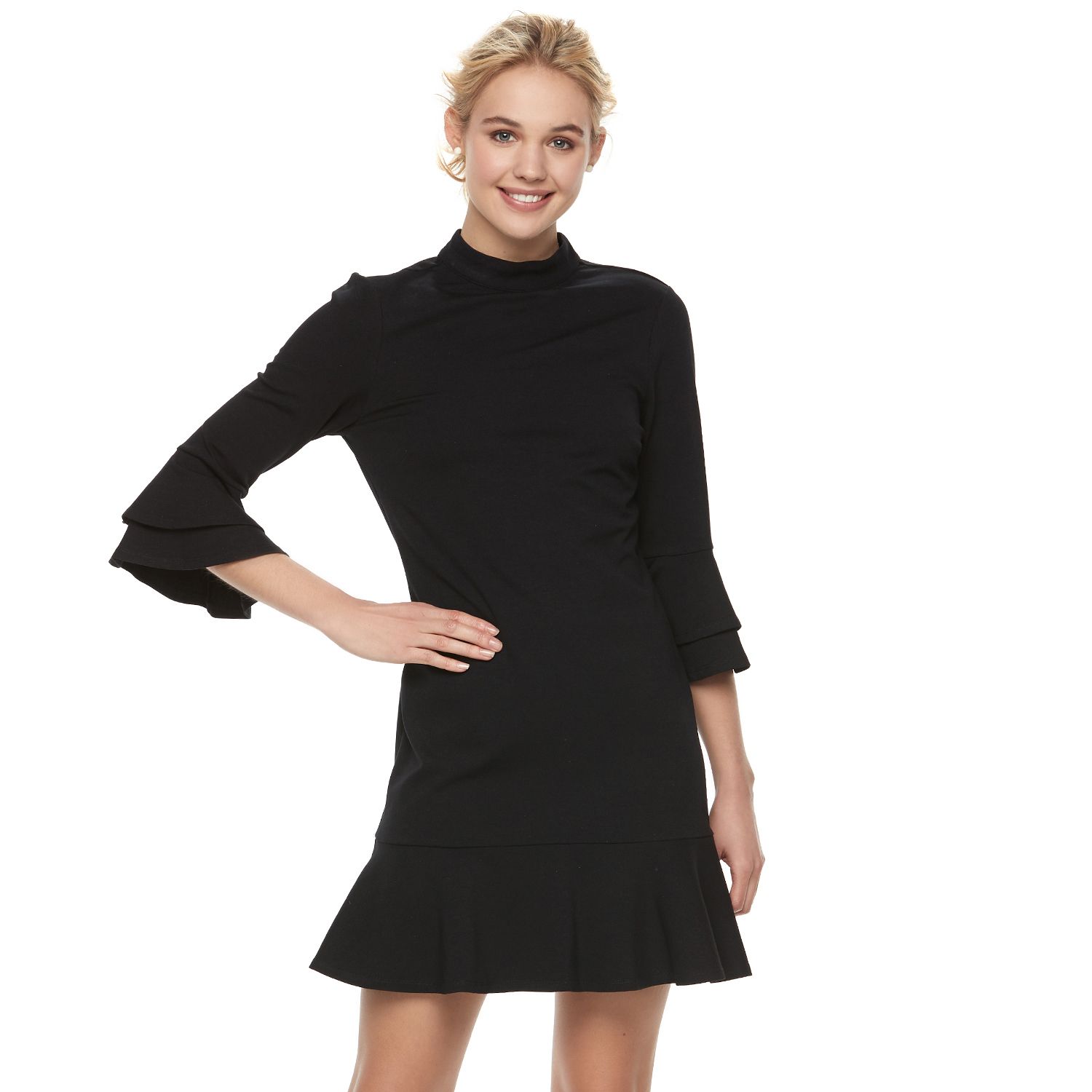 kohls bell sleeve dress