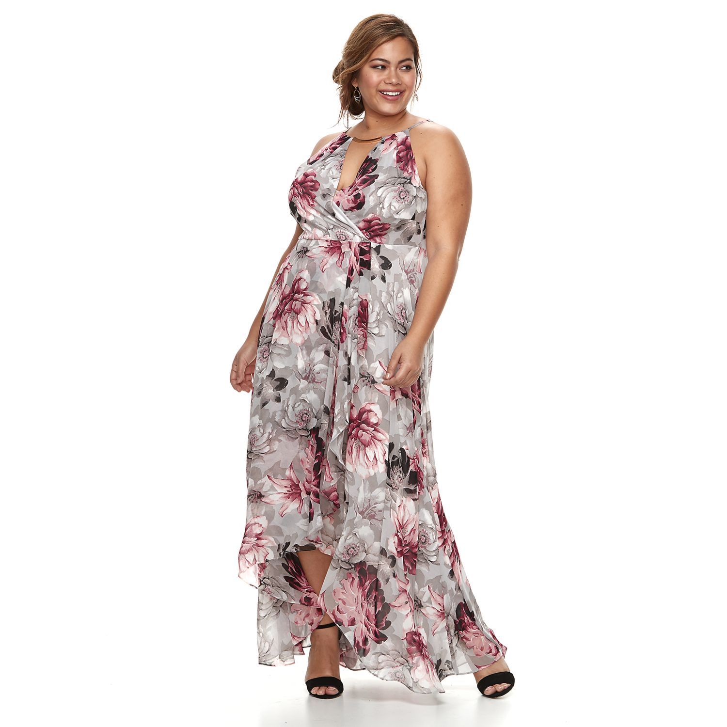 ruffle maxi dress plus size