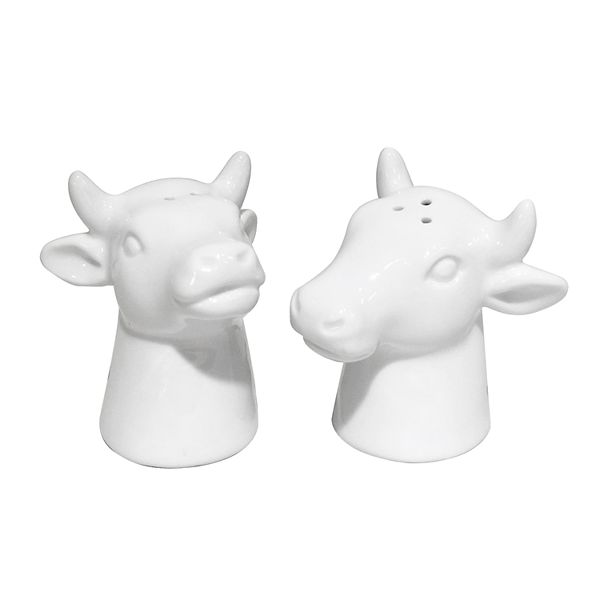 Design Imports Cows Ceramic Salt & Pepper Shakers