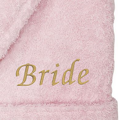 Linum Home Textiles "Bride" Embroidered Cotton Terry Bathrobe