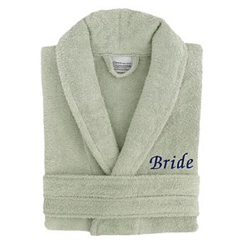 Linum Home Textiles "Bride" Embroidered Cotton Terry Bathrobe
