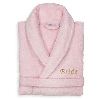 Linum Home Textiles "Bride" Embroidered Cotton Terry Bathrobe