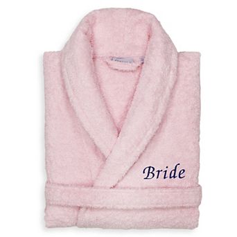 Linum Home Textiles "Bride" Embroidered Cotton Terry Bathrobe