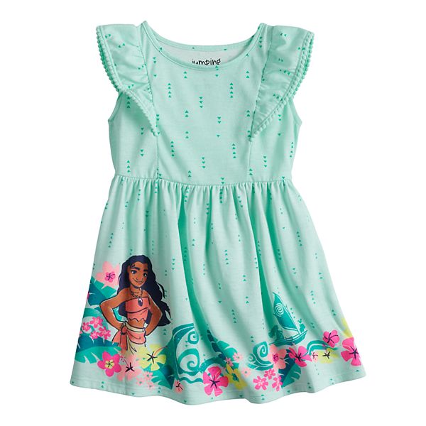 Disney S Moana Toddler Girl Flutter Sleeve Dress By Jumping Beans