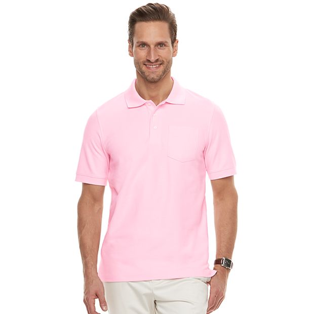 Men s Croft Barrow Classic Fit Easy Care Pique Pocket Polo