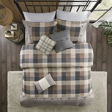 Madison Park Pioneer 6-piece Plaid Duvet Cover Set 