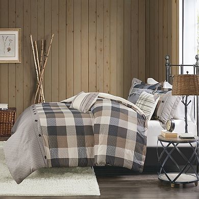 Madison Park Pioneer 6-piece Plaid Duvet Cover Set