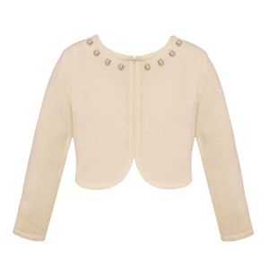 Girls 7-16 & Plus Size American Princess Jewel Neck Cardigan