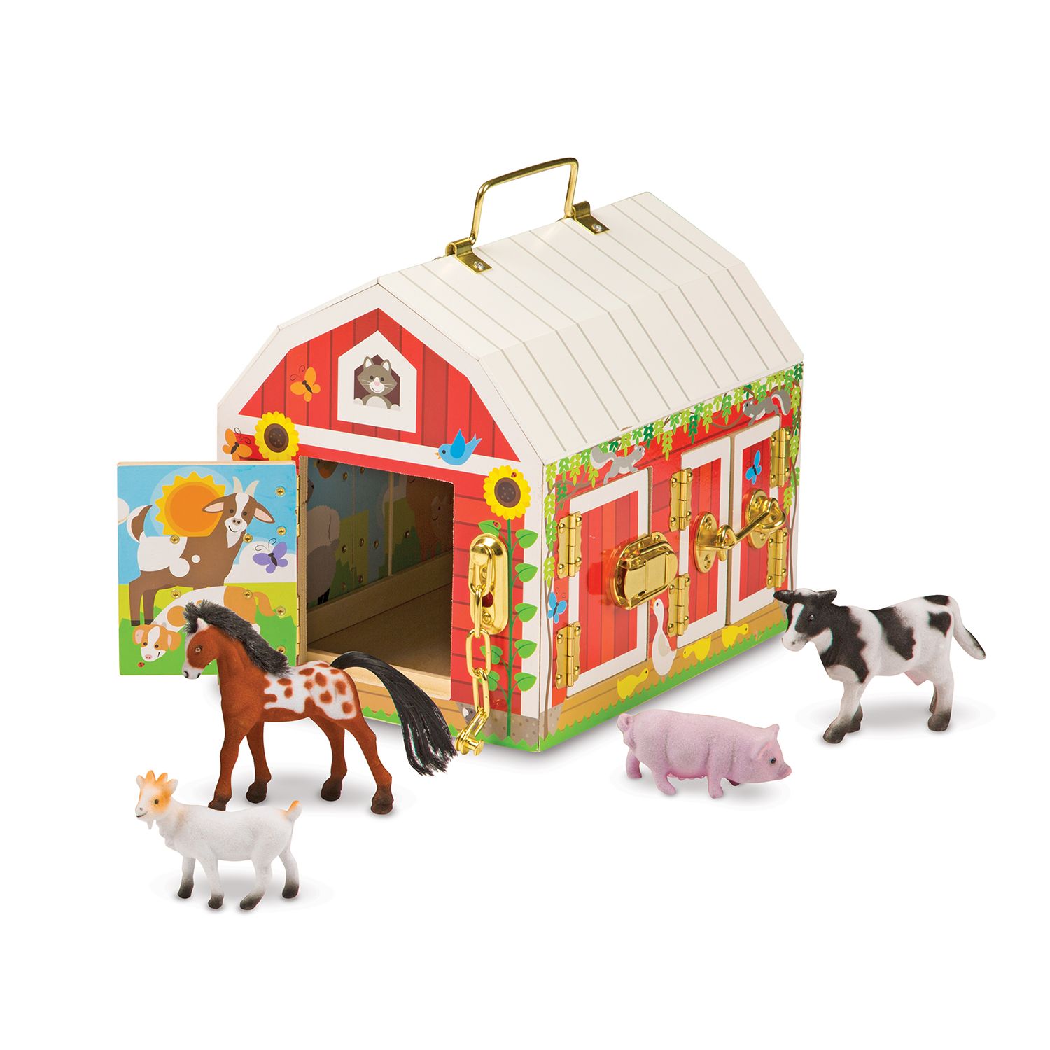 melissa and doug take along doorbell house