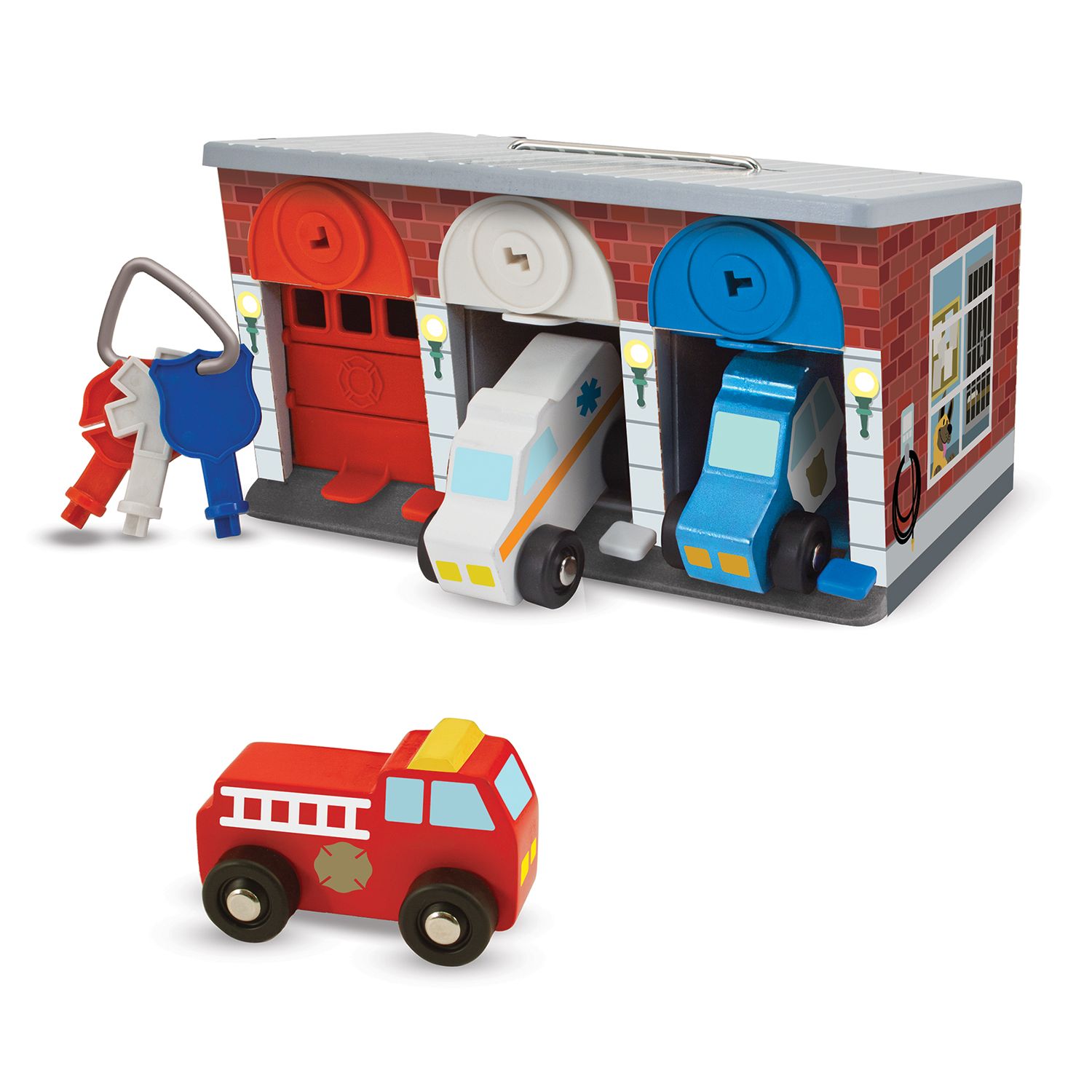melissa and doug stacking emergency vehicles