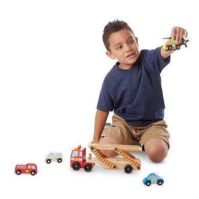 Melissa & Doug Emergency Vehicle Carrier