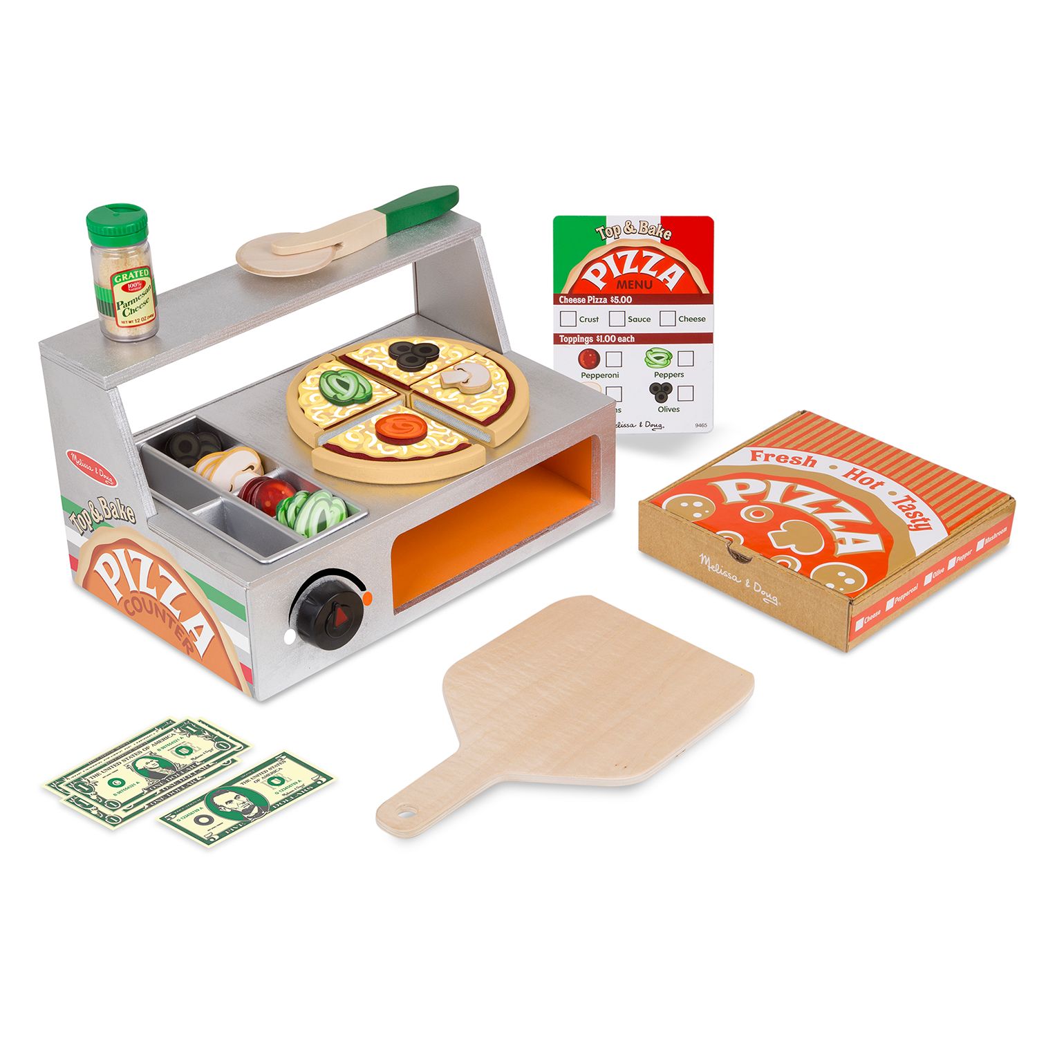 melissa & doug wooden pizza