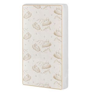 Dream On Me 2-in-1 Breathable Two-Sided Portable Crib Foam Mattress - White