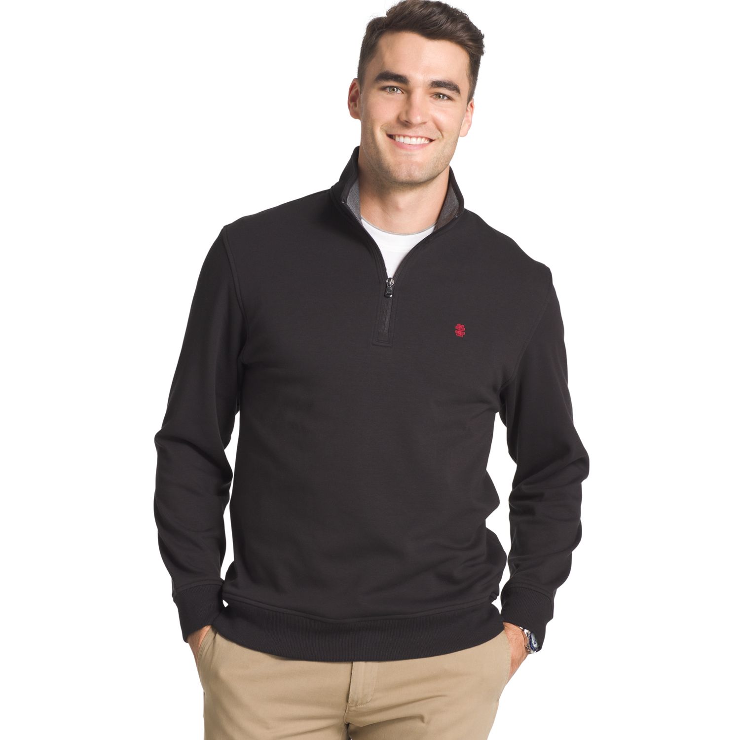 men's izod advantage sportflex performance stretch fleece sweatshirt