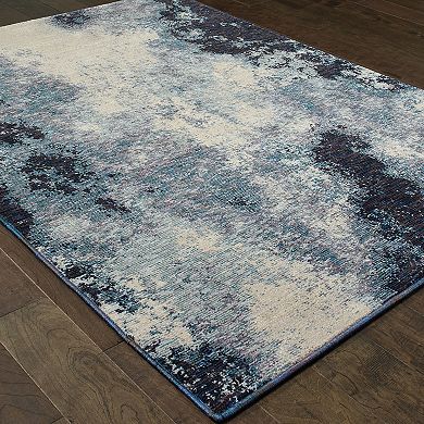 StyleHaven Easton Azul Haze Abstract Rug