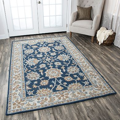 Rizzy Home Ashlyn Framed Floral II Wool Rug