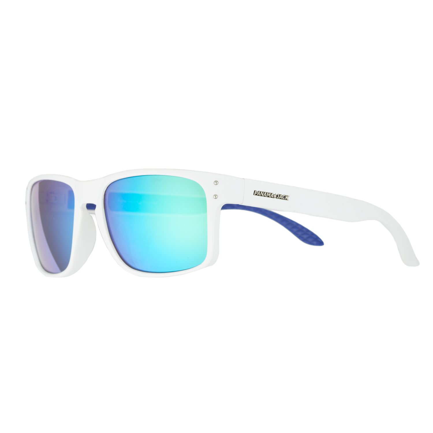 Panama Jack Wayfarer Sunglasses, White 