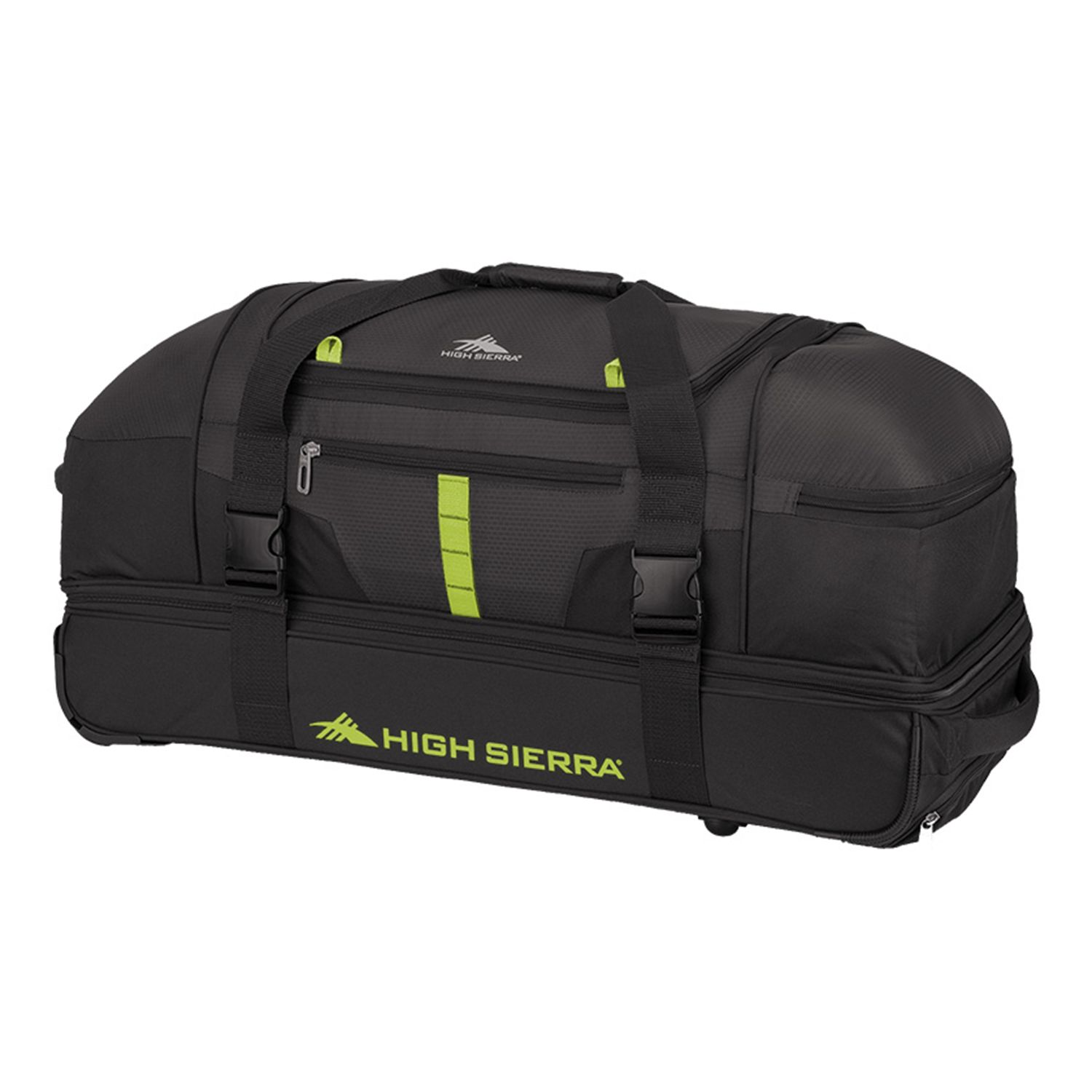 coleman 30 rolling drop bottom duffel bag grey