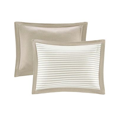 Madison Park Essentials Hayden Reversible Stripe Duvet Cover Set