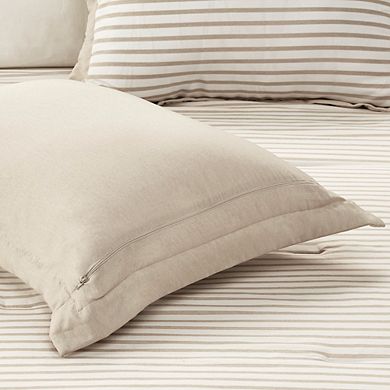 Madison Park Essentials Hayden Reversible Stripe Duvet Cover Set