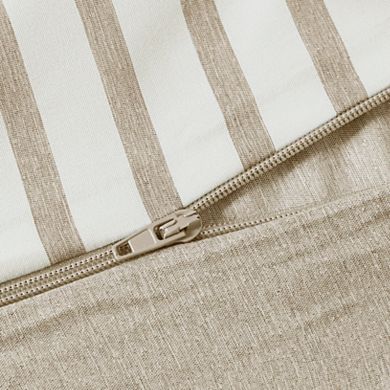 Madison Park Essentials Hayden Reversible Stripe Duvet Cover Set