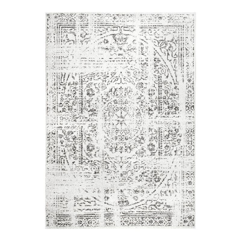 nuLOOM Vintage Arlena Floral Rug, Grey, 10X14 Ft