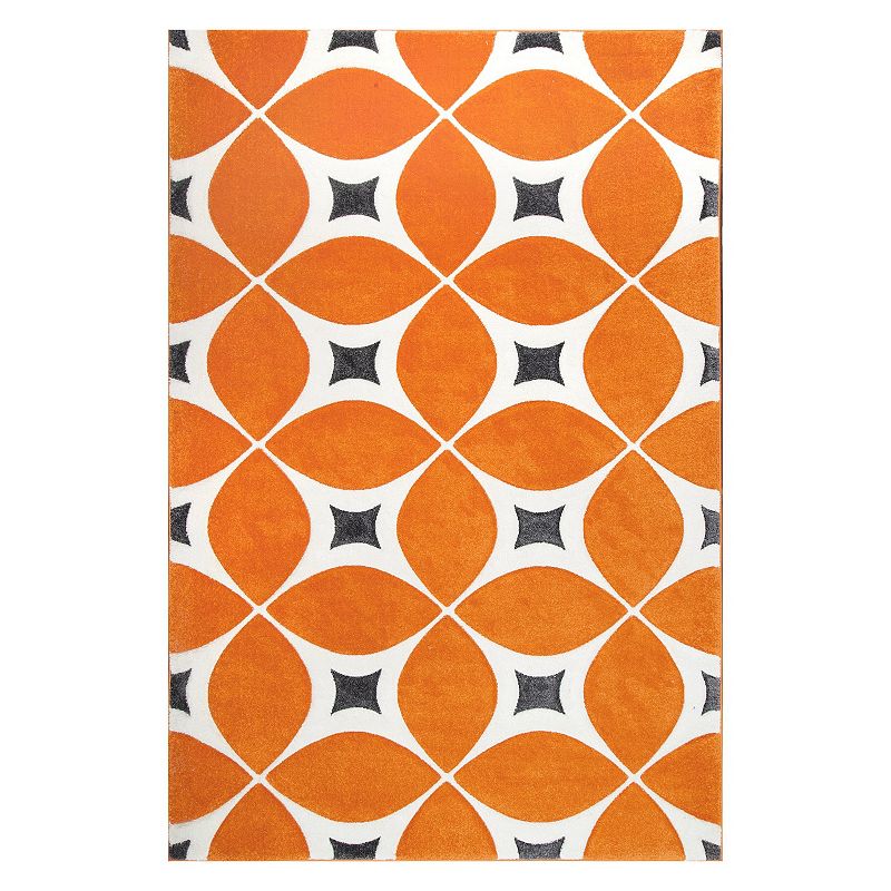 nuLOOM Gabriela Geometric Rug, Orange, 8.5X11.5Ft