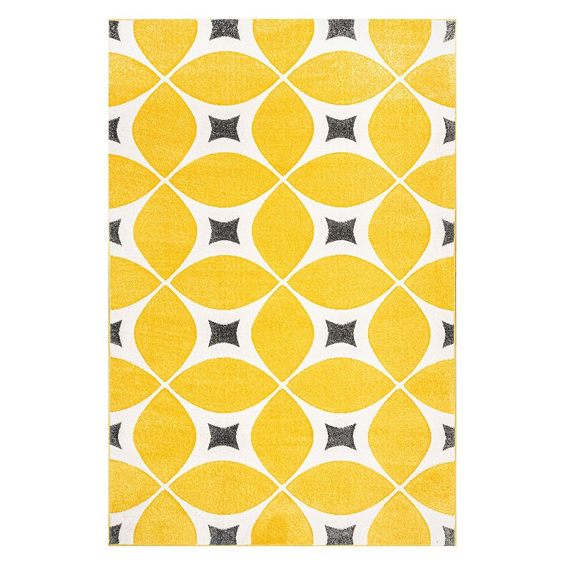 nuLOOM Gabriela Geometric Rug, Yellow, 6X9 Ft