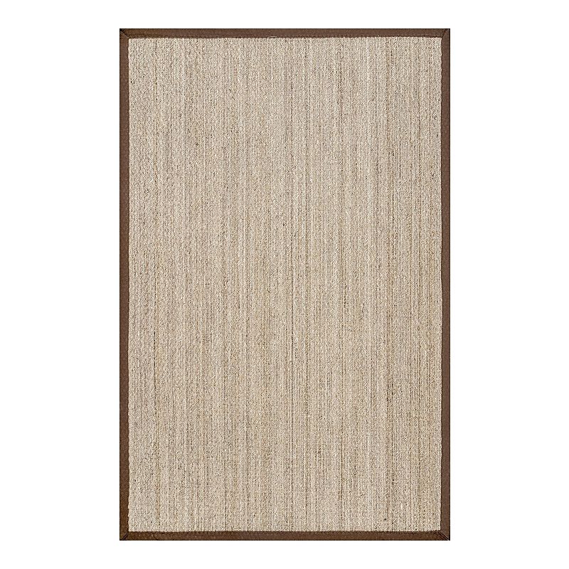 nuLOOM Elijah Seagrass Striped Rug, Brown, 9X12 Ft