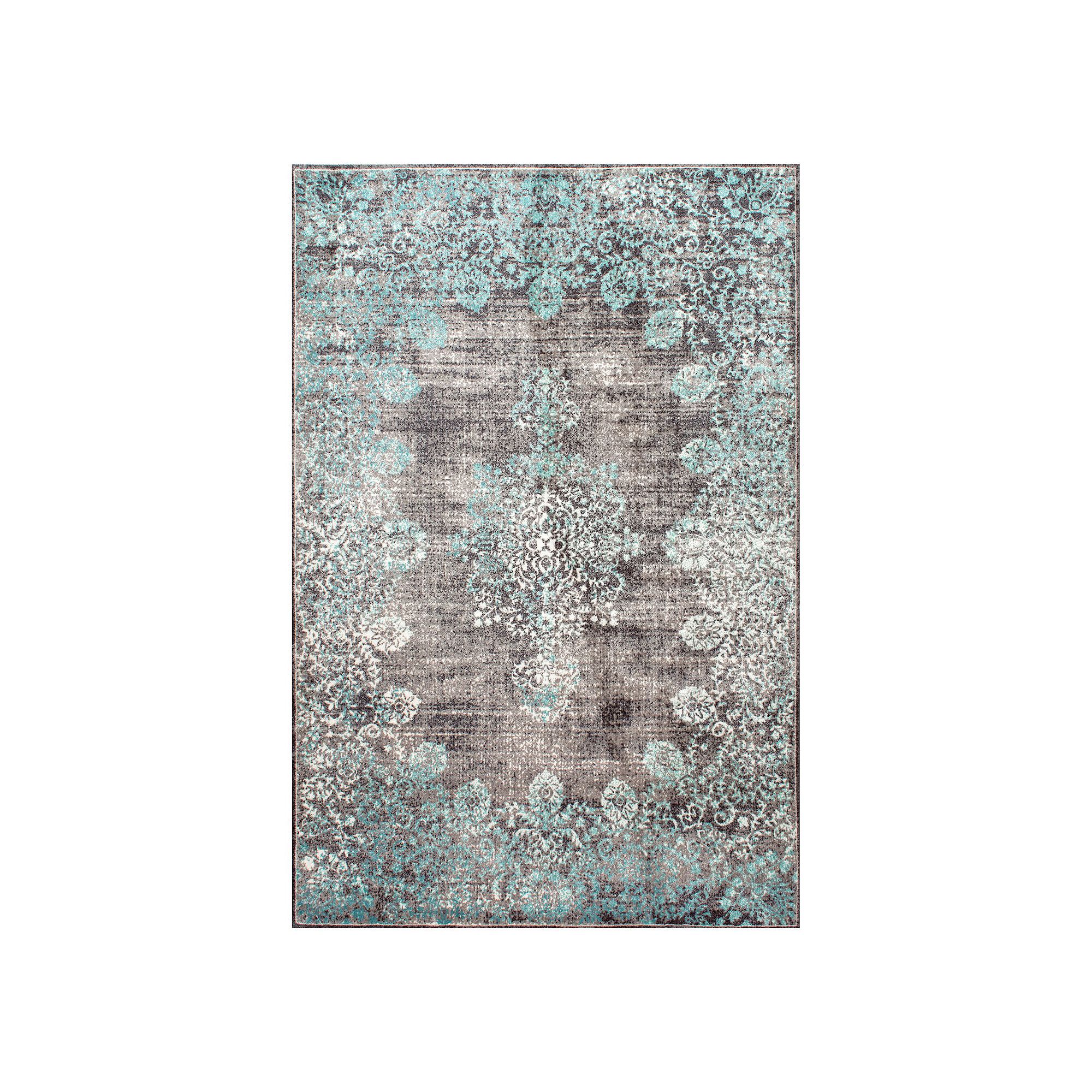 nuLOOM Vintage Corene Floral Rug, Blue