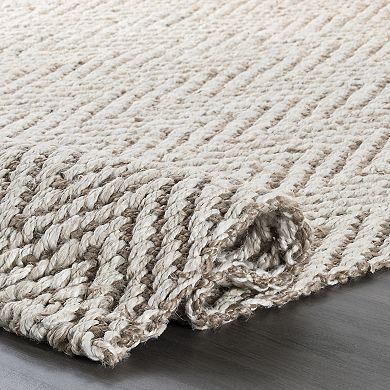 nuLOOM Vania Chevron Jute Rug