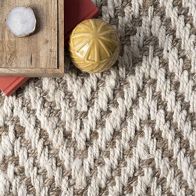 nuLOOM Vania Chevron Jute Rug