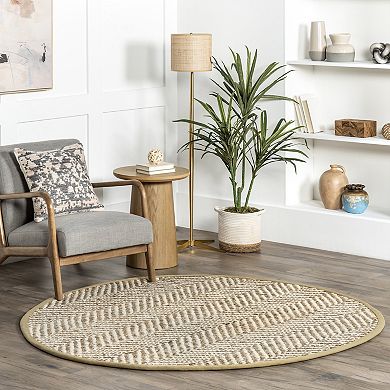 nuLOOM Vania Chevron Jute Rug