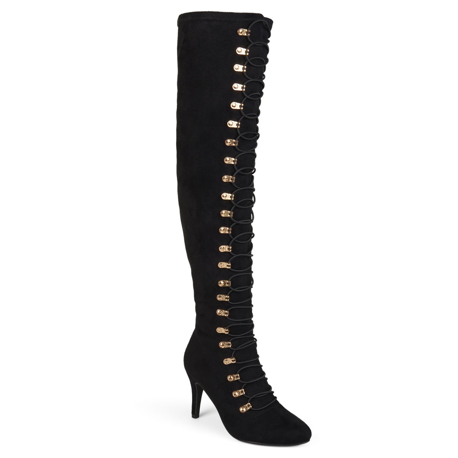 kohls black knee high boots