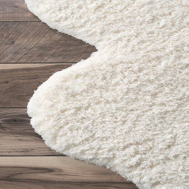 nuLOOM Faux Sheepskin Solid Shag Rug