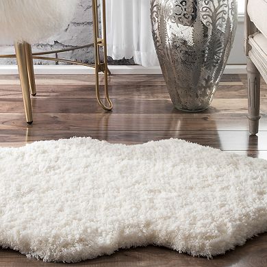 nuLOOM Faux Sheepskin Solid Shag Rug