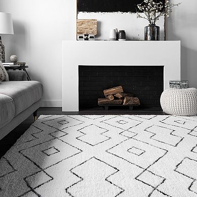 nuLOOM Beulah Geometric Shag Rug