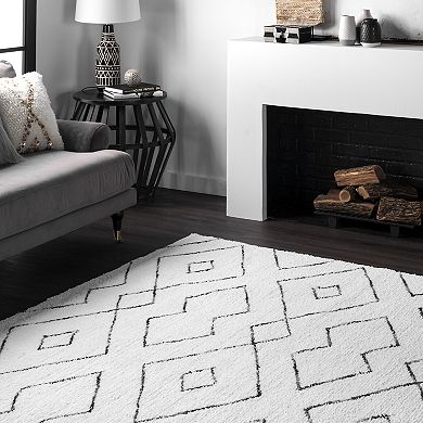 nuLOOM Beulah Geometric Shag Rug